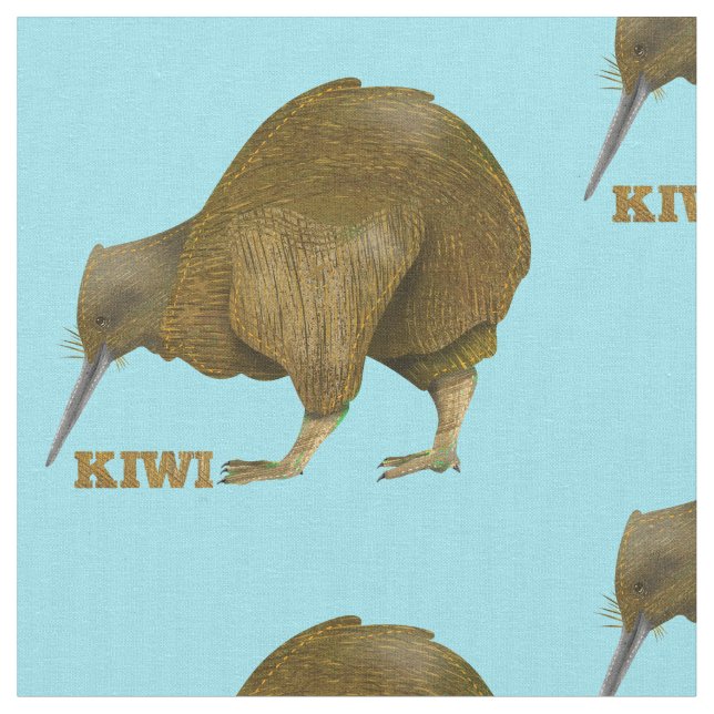 Kiwi (Nya Zeeland) Tyg (Närbild)