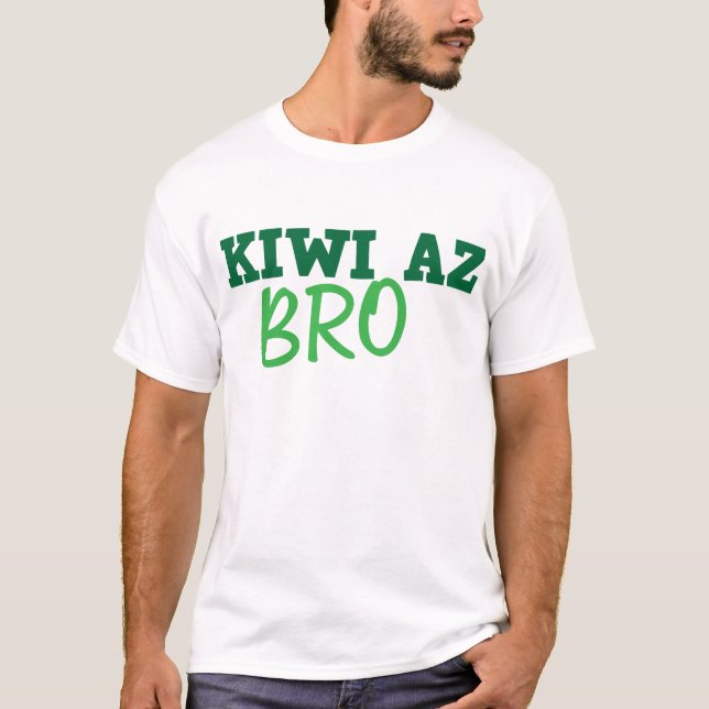 KIWI (nyazeeländska) Az BRO, T Shirt (Framsida)