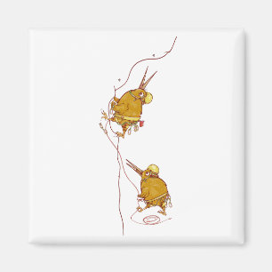 Kiwi NZ BIRDS STEN CLIMBING Magnet