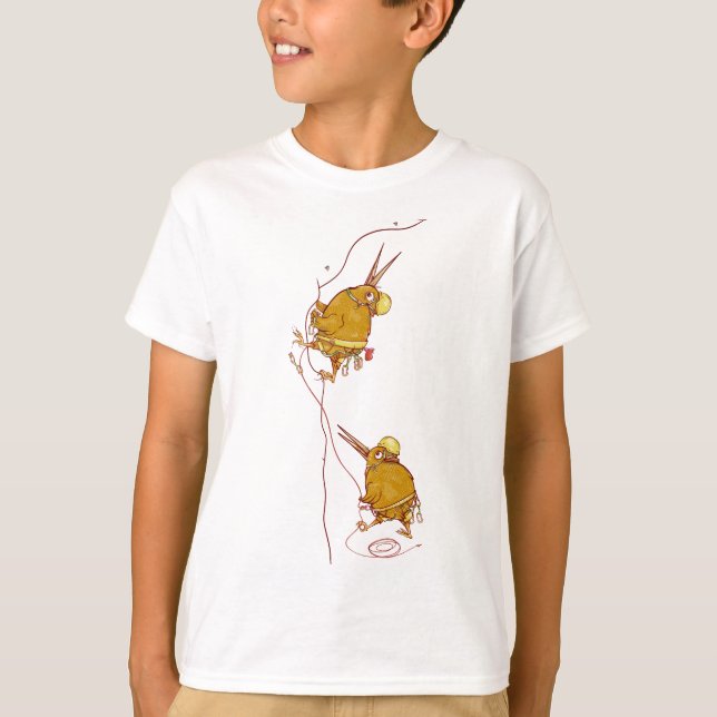Kiwi NZ BIRDS STEN CLIMBING T Shirt (Framsida)