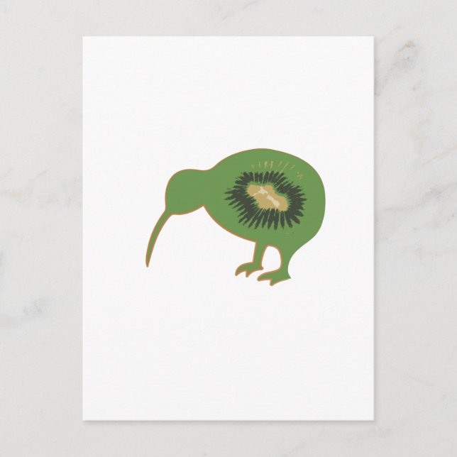 kiwi nz kiwifrukt vykort (Framsida)