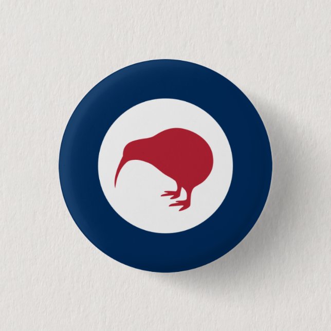 Kiwi NZ Roundel Badge Knapp (Framsida)