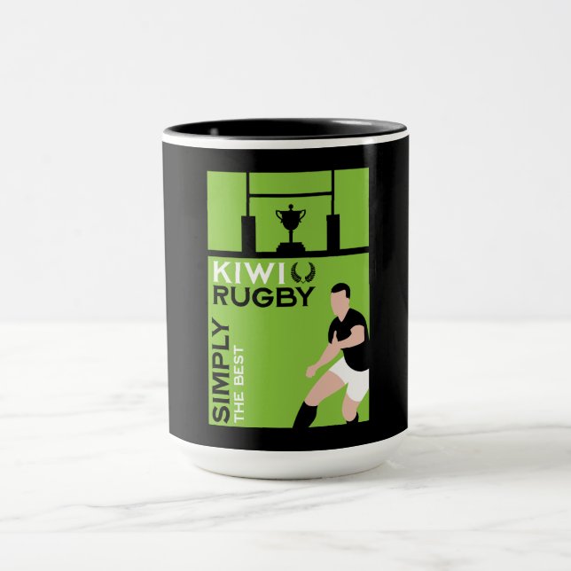 Kiwi NZ Rugby Players Art Mugg (Center)
