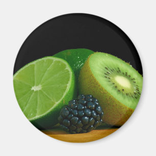 Kiwi och kalk magnet