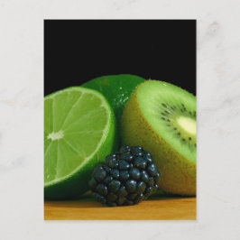 Kiwi och kalk vykort