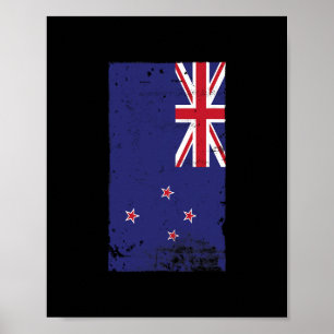 Kiwi Pride Resa Semester Nya Zeeland Flagga Poster