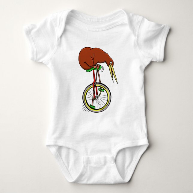 Kiwi Riding A Unicle Tee (Framsida)