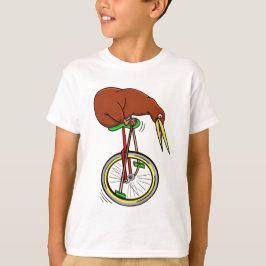 Kiwi Riding A Unicle Tee Shirt