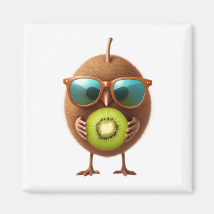 Kiwi Roligt Cheerful Vacation Tropical Drink Fruit Magnet