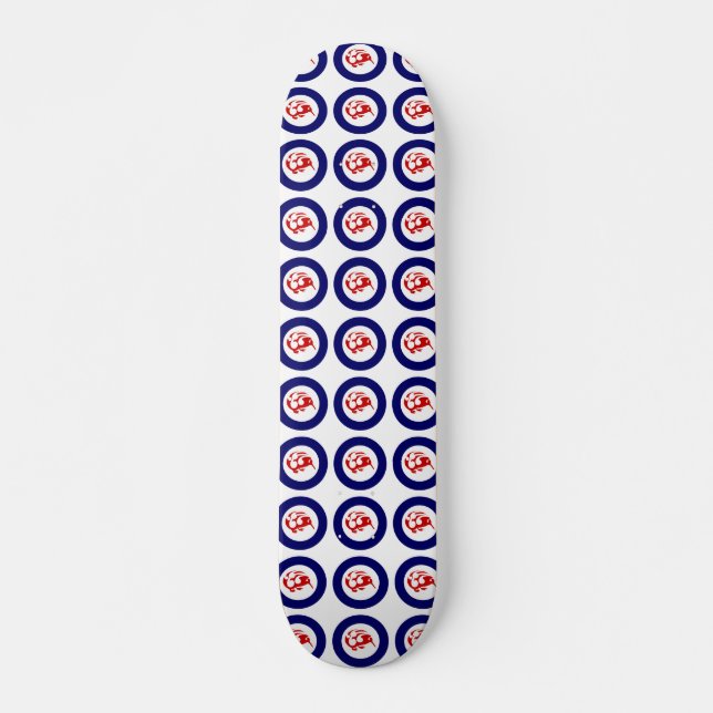Kiwi Roundel Old School Skateboard Bräda 21,6 Cm (Framsida)