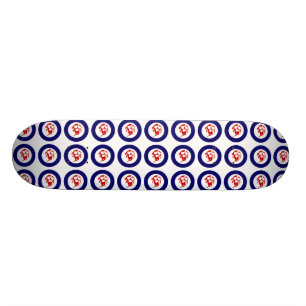 Kiwi Roundel Old School Skateboard Bräda 21,6 Cm