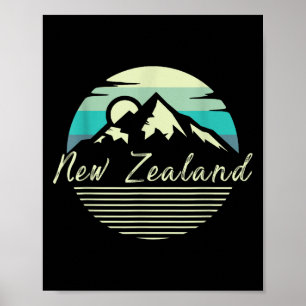 Kiwi Rugby Nya Zeeland Land Gåva Nya Zeeland Poster