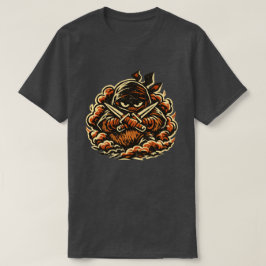 Kiwi Shadow Ninja — Roligt frukt Dunkel Ninja Vint T Shirt