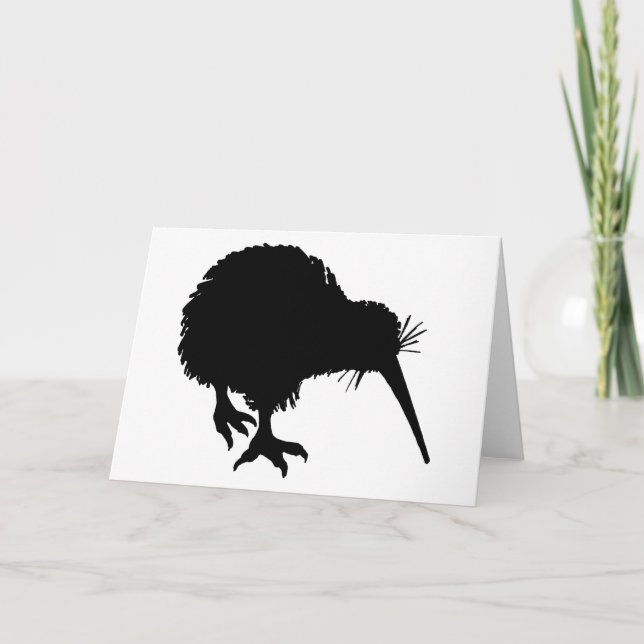 Kiwi Silhouette Kort (Framsida)