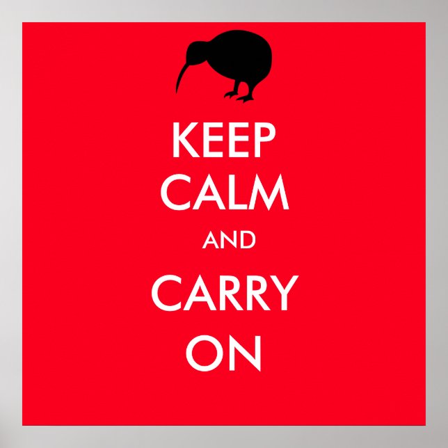 KIWI silhouette Poster (Framsidan)