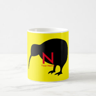 KIWI-silhuett Kaffemugg