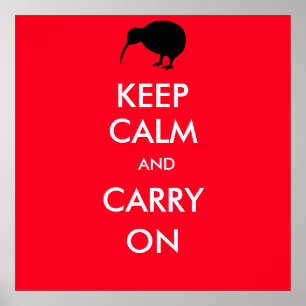 KIWI-silhuett Poster