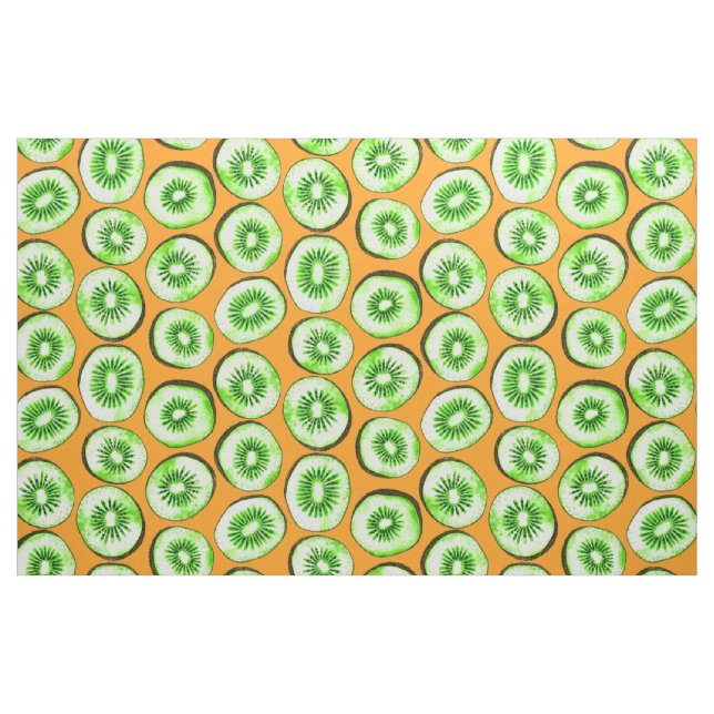 Kiwi-skivor Tyg (Fat Quarter)