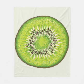 Kiwi Slice illustration mönster Fleecefilt