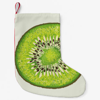 Kiwi Slice illustration mönster Liten Julstrumpa