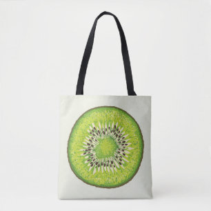 Kiwi Slice illustration mönster Tygkasse