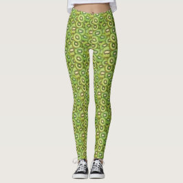 Kiwi Slices Leggings - Cute