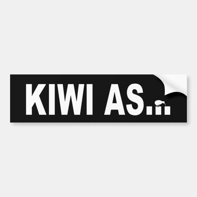 Kiwi som för någon från nyazeeländskt bildekal (Framsidan)