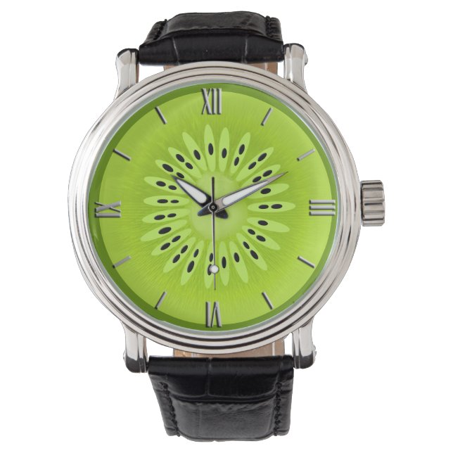 Kiwi Stylized Fruit Slice Armbandsur (Framsida)