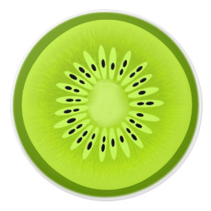 Kiwi Stylized Fruit Slice Knopp