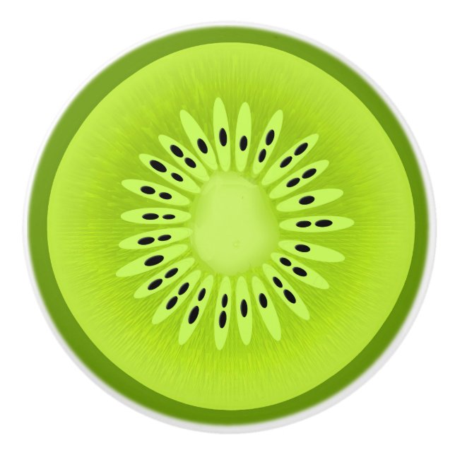 Kiwi Stylized Fruit Slice Knopp (Framsidan)