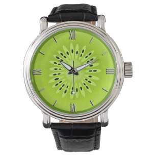 Kiwi-stympat fruktsegment armbandsur