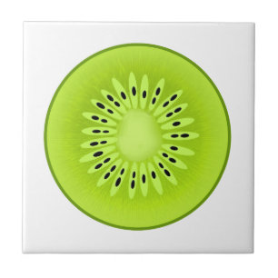 Kiwi-stympat fruktsegment kakelplatta
