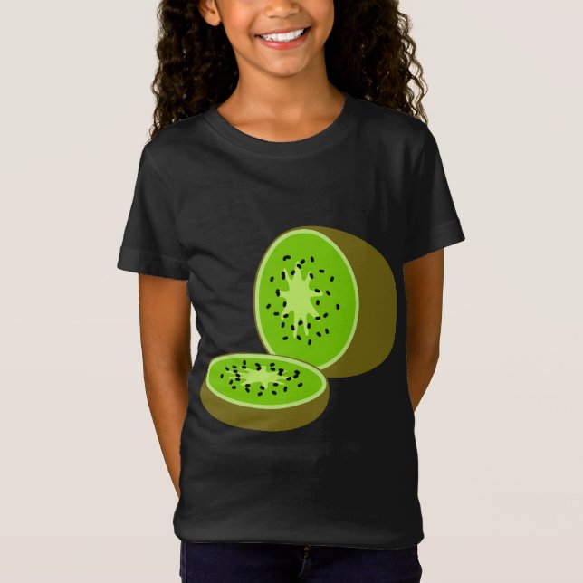 Kiwi Summer Fruit T Shirt (Framsida)