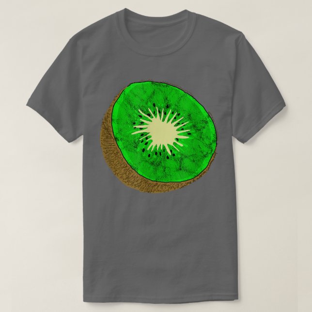 Kiwi Summer Tropical Sour Fruit Vegetarian Fruitar T Shirt (Design framsida)