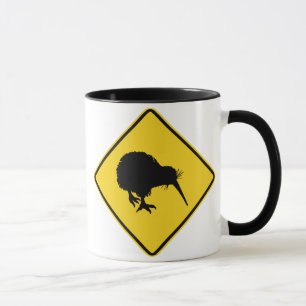 Kiwi Warning Mugg