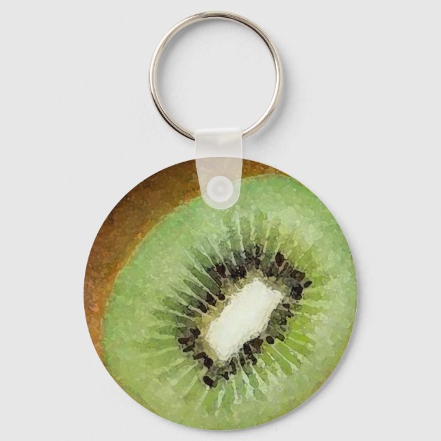 Kiwi Watercolor - Nyckelring (Framsida)