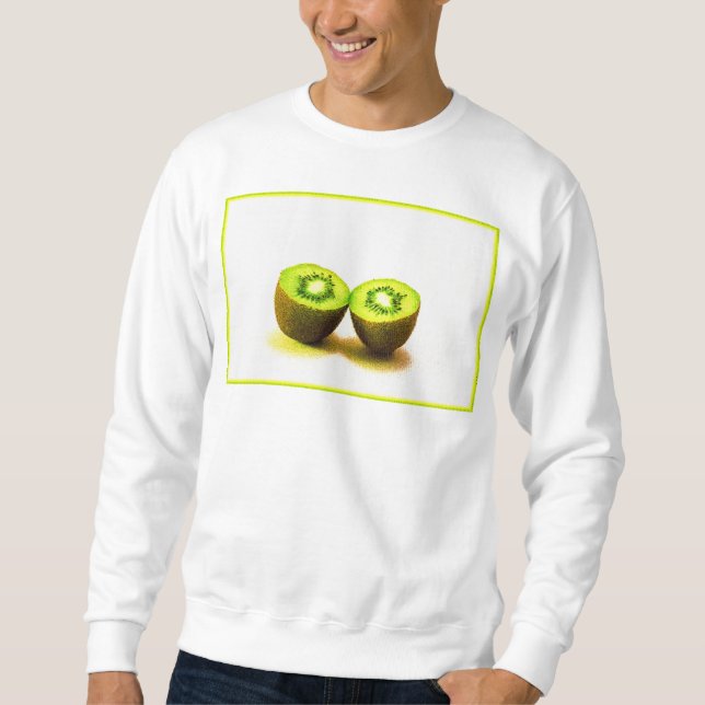 "Kiwifrukt" Cute Photo. Köp nu Lång Ärmad Tröja (Framsida)