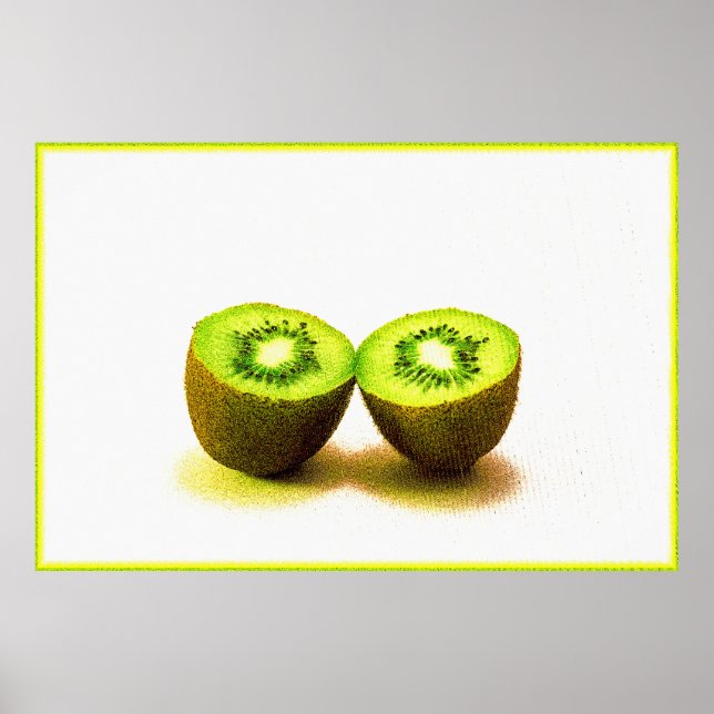 "Kiwifrukt" Cute Photo. Köp nu Poster (Framsidan)