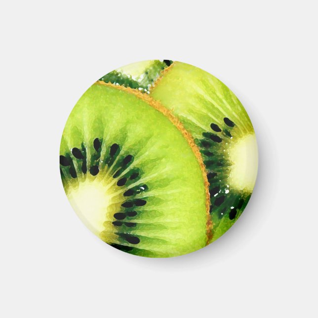 Kiwifrukt Fridge Magnet (Framsidan)