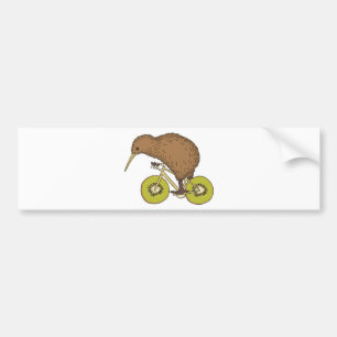 Kiwiridningcykel med Kiwihjul Bildekal