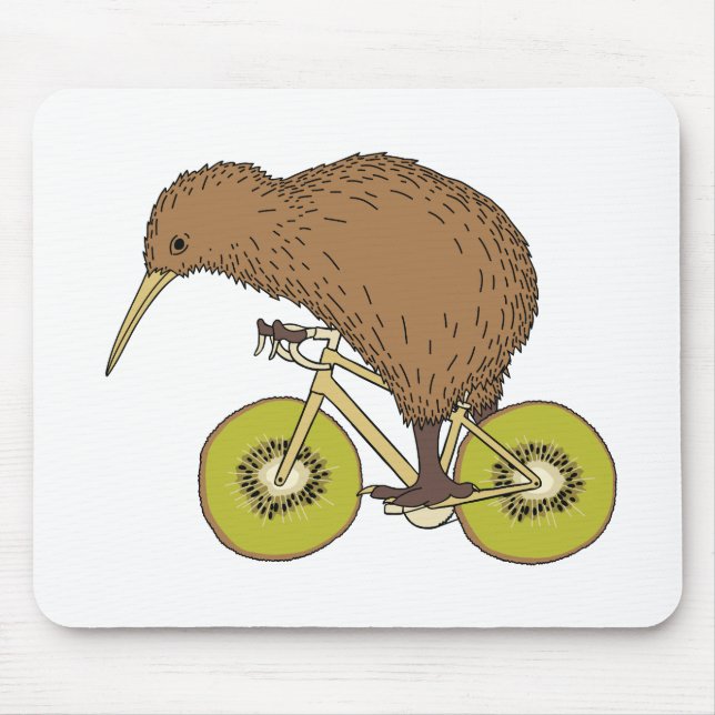 Kiwiridningcykel med Kiwihjul Musmatta (Framsidan)