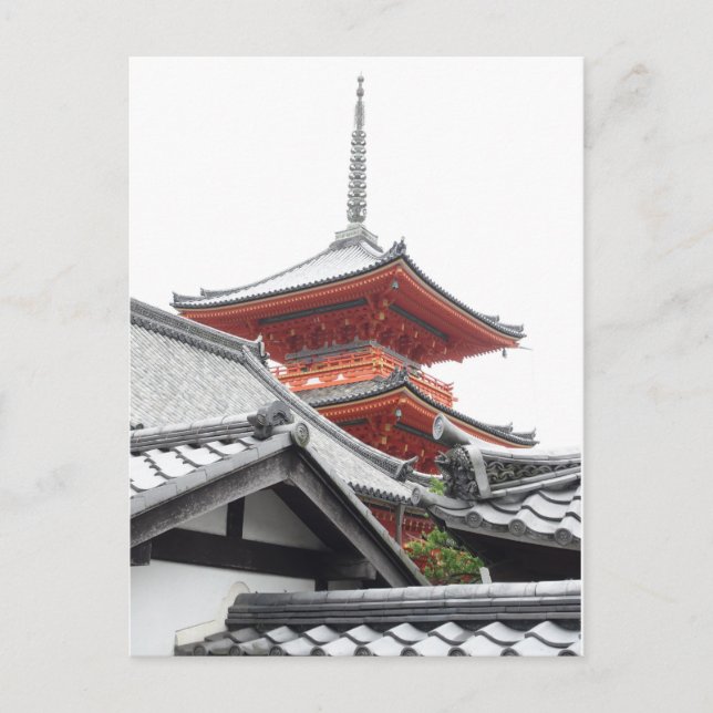 Kiyomizu-dera Kyoto Vykort (Framsida)