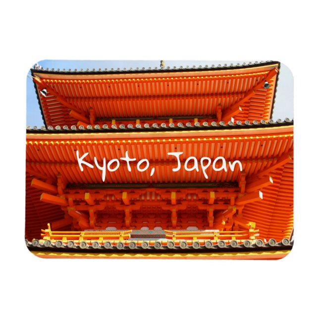 Kiyomizu-dera temple, Kyoto, Japan Magnet (Horisontell)