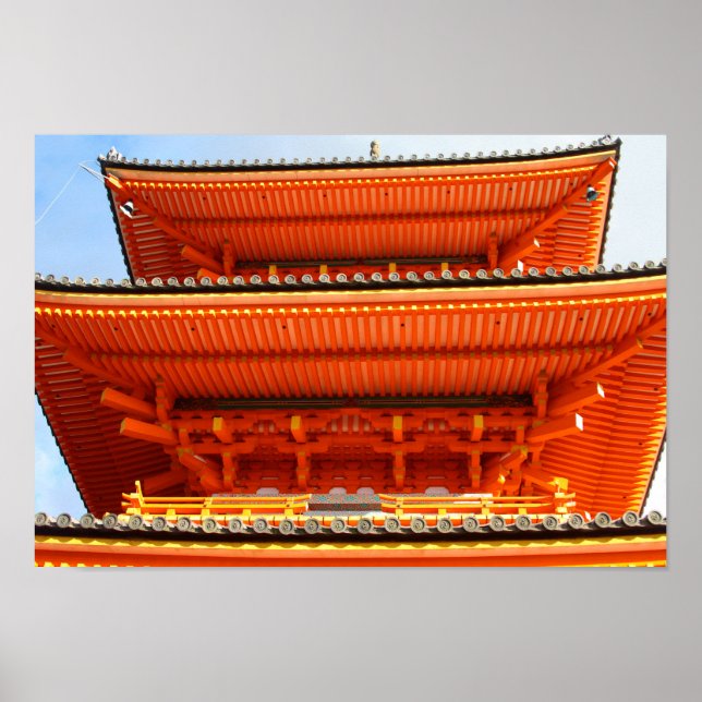 Kiyomizu-dera temple, Kyoto, Japan Poster (Framsidan)