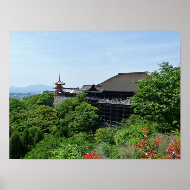 Kiyomizu-dera Temple Kyoto Japan Poster (Framsidan)