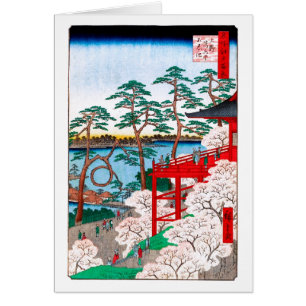 Kiyomizu Hall, Shinobazu Pond Hiroshige Fine Art OBS Kort