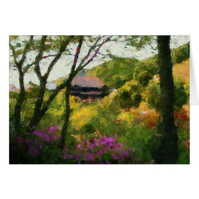 Kiyomizu Temple II Hälsningskort (Framsidan Horizontal)