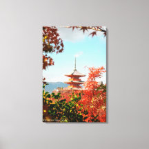 Kiyomizudera-tempel Helgedom Höst Japan Resa