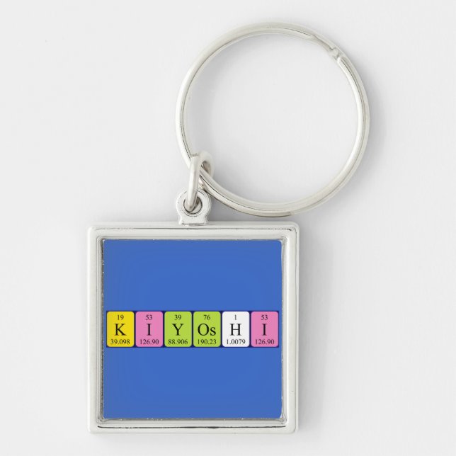 Kiyoshi periodisk nyckelring bord namn (Framsidan)