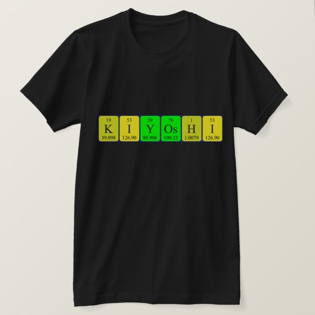 Kiyoshi periodisk skjorta bord namn t shirt (Design framsida)